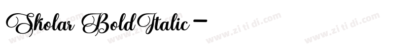 Skolar BoldItalic字体转换